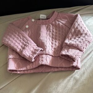 Pink Cable Knit Sweater